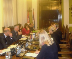 1 February 2013 The members of the Foreign Affairs Committee with the delegation of the Finnish Parliament’s European Affairs Committee